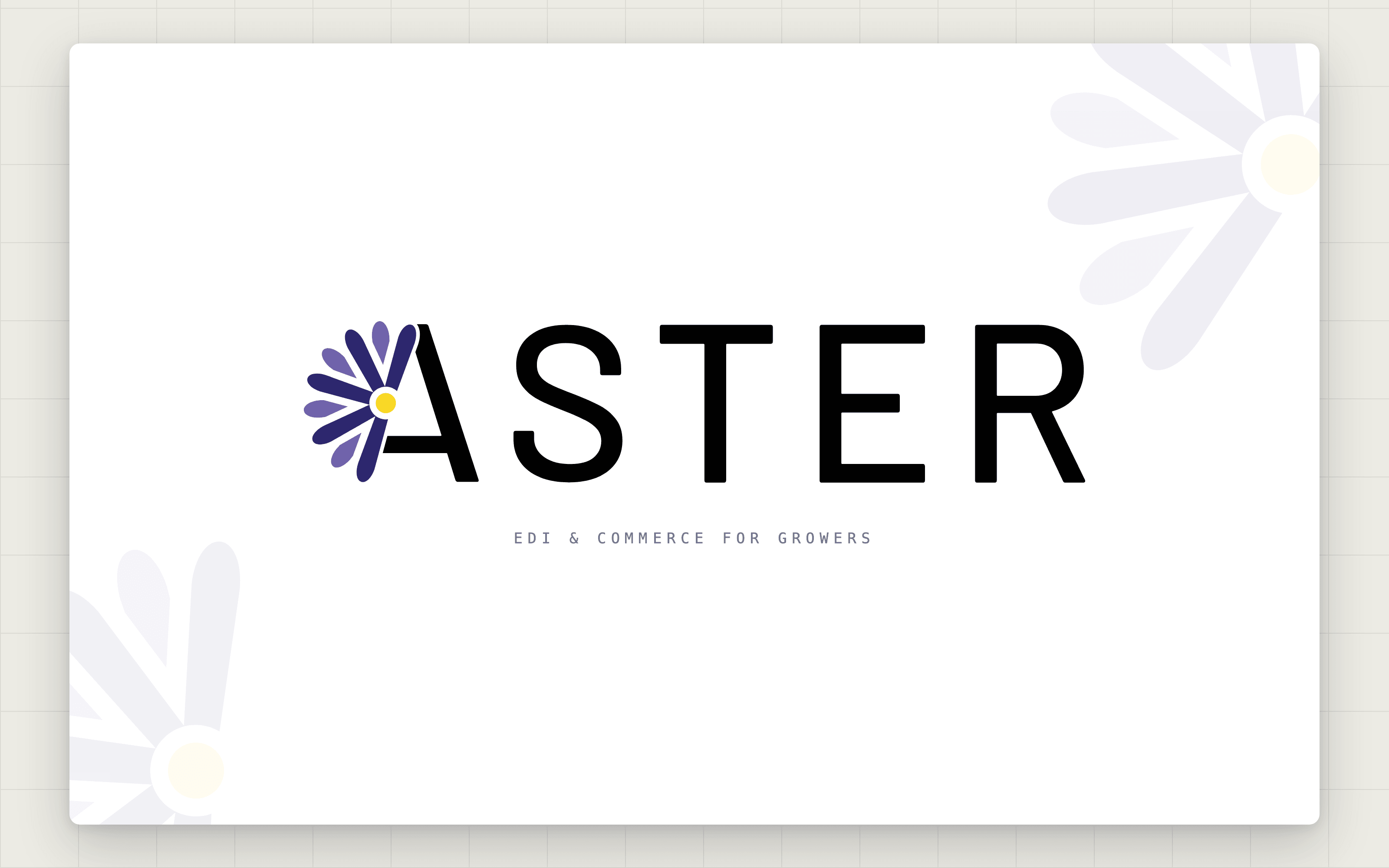 Aster iQ Grower ERP connected to retail EDI, ecommerce, and AI knowledge workflows